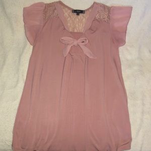 Maternity Pink Dress Shirt